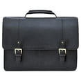 thumbnail image 2 of Hidesign Charles Leather Large Laptop Messenger Briefcase, 2 of 5