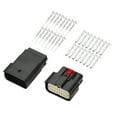 thumbnail image 1 of Conector de terminal de cable impermeable de faro de 16 pines Unique Bargains macho hembra para Ford Mondeo 1 juego, 1 of 6
