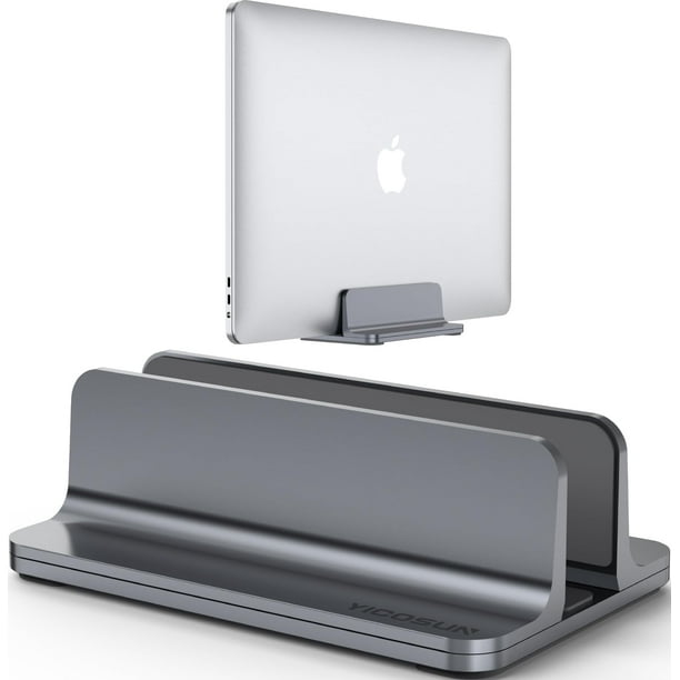 Soporte para portátil YICOSUN, base vertical ajustable de aluminio de 17.3 pulgadas