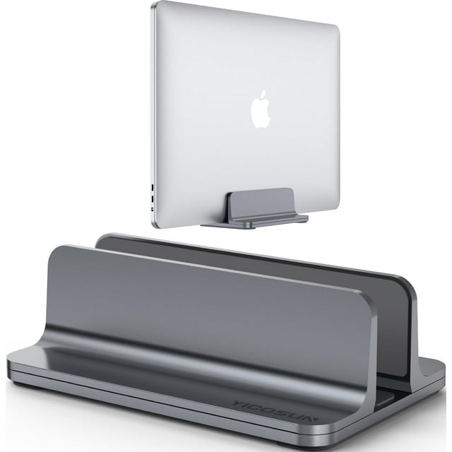 Soporte para portátil YICOSUN, base vertical ajustable de aluminio de 17.3 pulgadas