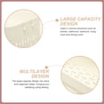 thumbnail image 4 of Raindrops 1 Set Beige Plastic Rolling Storage Cart for Bathroom Organization, 4 of 8