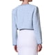 thumbnail image 3 of BLAZER SIN COLLAR HOUNDSTOOTH PARA MUJERES INSPIRE CHIC, ABIERTO EN FRONTAL, CORTO, DE TWEED A CUADROS, TALLA XL, 3 of 5