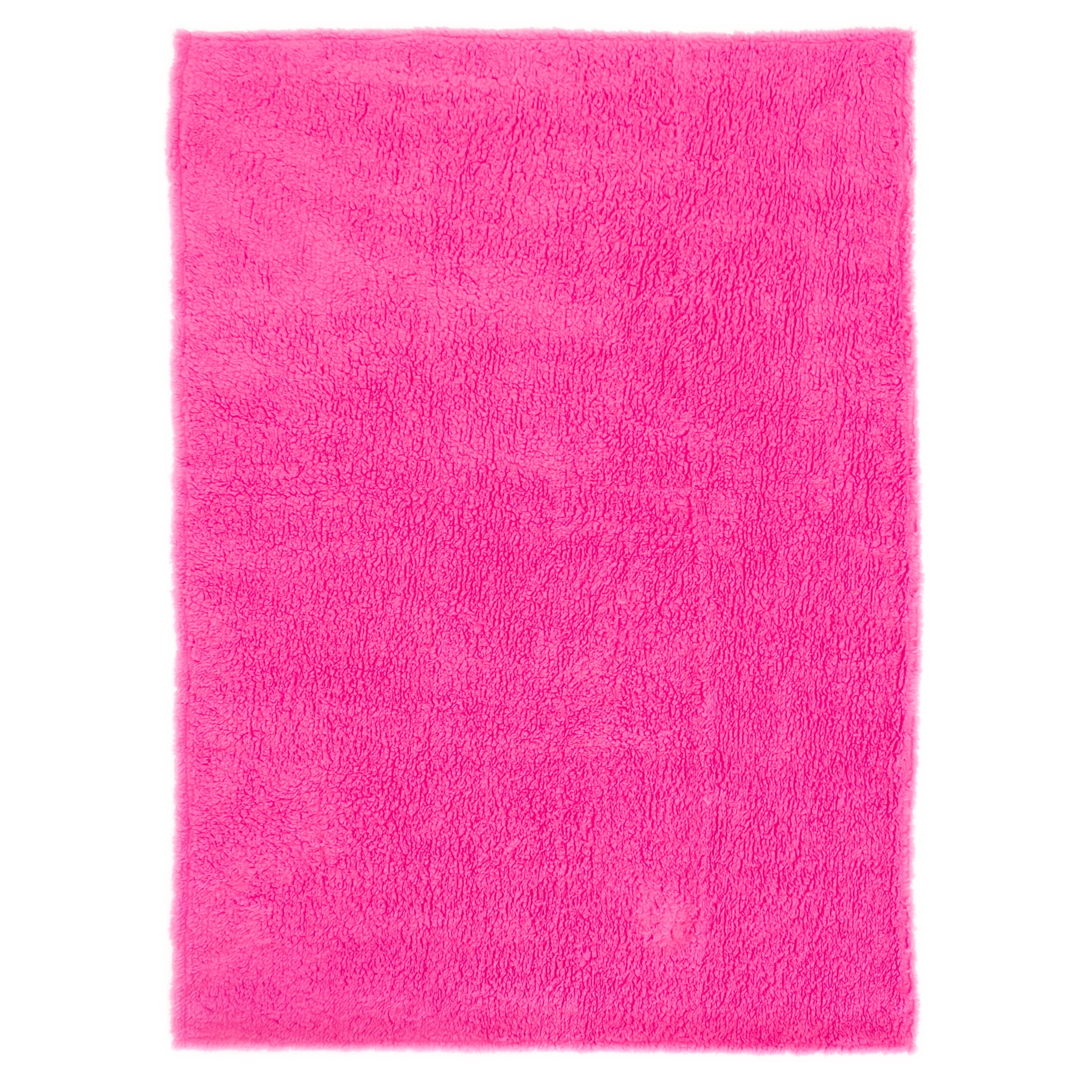 Holiday Time Pink Fleece Throw Blanket