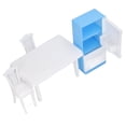 thumbnail image 2 of Doll Frige Chair Accessories, Miniature Doll Fridge Chair Set Ornament Pretend Play Game  For Kids For Kitchen, 2 of 8
