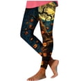 thumbnail image 5 of Lovzfmll Yoga Leggings for Women, Halloween Print Stretch Active, Slim Ankle Length Leggings Black, S, 5 of 6