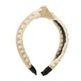 thumbnail image 3 of Unique Bargains 1 Pc Headband Yarn-edge Knotted Hair Accessories for Women Cream Color, 3 of 5