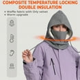 thumbnail image 3 of Balaclava Full Face Ski Masks Windproof Thermal Thicker Fleece Lining Mask for Men and Women Windproof Covering Blue, 3 of 7
