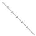 thumbnail image 2 of White Sterling Silver bracelet Themed Fashion 7.5 in 8.75 mm, 2 of 2
