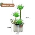 thumbnail image 2 of 2pcs simulation succulents potted plants creative fashion home decoration artificial green plants - type:style2, 2 of 5