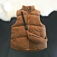 thumbnail image 2 of Lindreshi Womens Shackets Coat in Clothing Unisex Corduroy Detachable Backpack Sleeveless Hatless Casual Coat/Jacket, 2 of 9