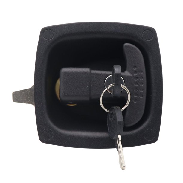 Cerradura con manija en T para camión pestillo para remolque con llaves para gabinete de equipo de puerta de caravana
