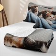 thumbnail image 4 of jejeloiu Pet Animal Kittens Bed Spread Queen Kids,Cute Cat Print Queen Coverlet Set,3-Piece, 4 of 7