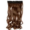 thumbnail image 3 of SAYFUT 24"-29" Curly Clip in Synthetic Hair Extensions, Style T5C-C, 3/4 Full Head One Piece 5 Clips, 3 of 5