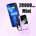 thumbnail image 4 of Power Bank portable battery 20000mah built-in fast charge with 4-wire digital display external Power Bank, 4 of 6