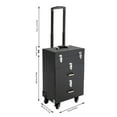 thumbnail image 2 of Miumaeov Rolling Makeup Train Case Aluminum Salon Cosmetic Trolley Organizer Luggage Box w/Drawer, 2 of 18