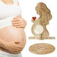 thumbnail image 2 of Picture Frame Wooden Display Baby Keepsake Holder Rustic Design 8.07x5.71x2.44 Inches Clear Glass Front Pregnancy Announcement Home Desk, 2 of 5