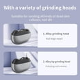 thumbnail image 5 of Smart Nail Clippers, Electric Toenail Clippers for Seniors and Babies, 2026 3-in-1 Electric Nail Clippers and Polisher (with LED Light, USB Port, and Nail Clipper Storage Case) (White), 5 of 18