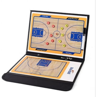 Basketball , Coaches Marker Whiteboard, with Pen Erase Game Plan  Demonstration Portable Double Sided Basketball Clipboard 