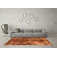 thumbnail image 3 of Ahgly Company Indoor Rectangle Abstract Orange Modern Area Rugs, 7' x 10', 3 of 4