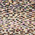 thumbnail image 1 of Ahgly Company Machine Washable Indoor Square Abstract Velvet Maroon Purple Area Rugs, 6' Square, 1 of 7