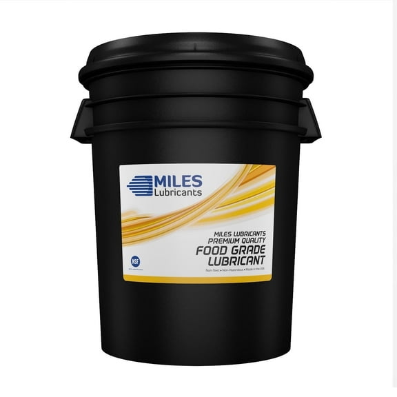 Miles Lubricants FG Comp Oil ISO 32 Food Grade Full Synthetic PAO-Based Rotary Compressor Fluid, 5 Gallon Pail