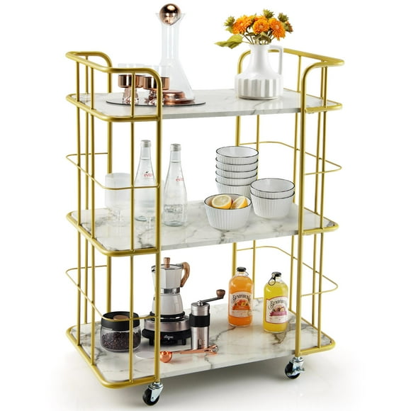Gold Bar Carts in Bar Carts