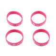 thumbnail image 1 of Miangastore Silicone Bands Pink 4Pcs 2.8x0.4x0.04In Waterproof, 1 of 8