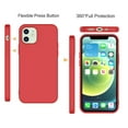 thumbnail image 2 of Takfox For iPhone 12 Pro Max Case 6.7 inch(2020 Release),Liquid Silicone Case Gel Rubber Full Body Protection Shockproof Drop Protection Case - Red, 2 of 7