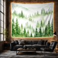 thumbnail image 6 of Atmospheric Forest Evergreen with Trees Soft Painterly Layered, Serene Watercolor for Plant Lovers, Botanical Wall Art, Graduation Gift, Tapestry Wall Hanging for Bedroom and Dorm, 6 of 7