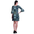 thumbnail image 4 of Moomaya Robe Courte Imprimée pour Femmes, Manches Évasées, Coupe Droite, Robes pour Femmes, Vêtements d'Été Décontractés, 4 of 6