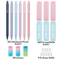 thumbnail image 3 of Four Candies Cute Mechanical Pencils, 6PCS Pastel Mechanical Pencils in 0.5mm & 0.7mm, with 360PCS Pencil Leads, 3PCS Erasers and 9PCS Refills, Aesthetic Mechanical Pencil Set for Drawing & Writing, 3 of 10