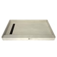 thumbnail image 1 of Tile Redi RT3260L-PVC-OB-2.5 Shower Pan with Left Drain- Single Curb Shower Base, 2" PVC Drain, and Grate Included, 60" Width x 32" Depth, 1 of 4