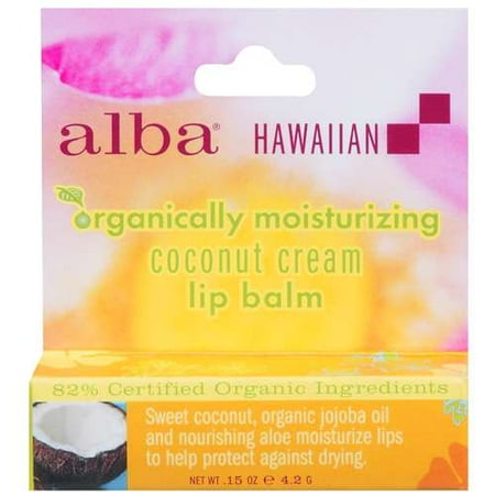 Alba: Hawaiian Organically Moisturizing Coconut Cream Lip Balm