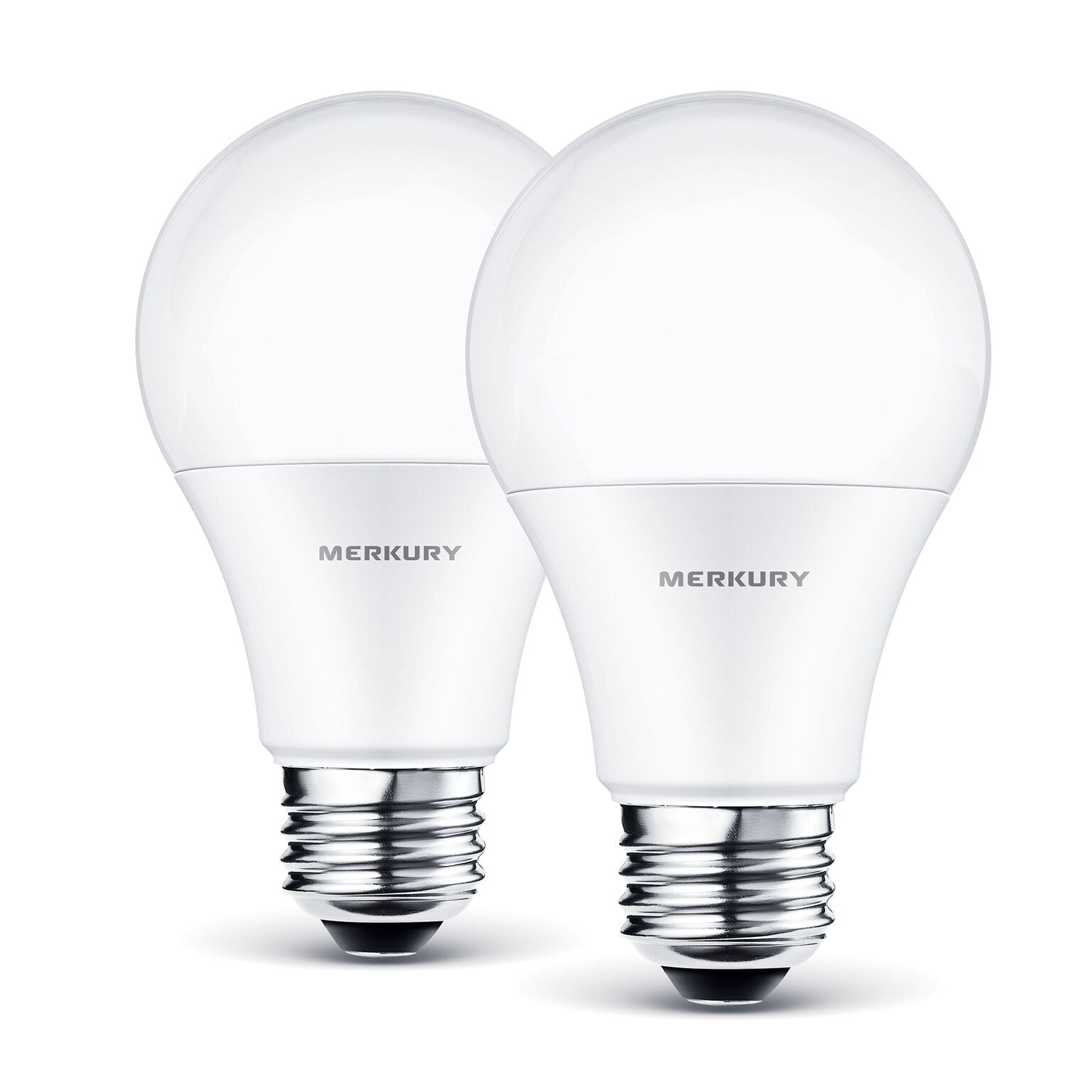 Merkury Innovations A19 Smart Light Bulb, 60W Dimmable White LED, 2