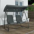 thumbnail image 6 of MCombo 2 Person Independent Porch Swing Chair with High Backrest for Outdoor Backyard, Garden, 6 of 9