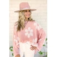 thumbnail image 5 of Women's Multicolour Pearl Beaded Floral Drop Shoulder Sweater, 5 of 7
