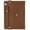 Brown, variant on for iPad mini 7th Gen 2024/mini 6th Gen 2021 Case, Handbag Design PU Leather Stand Cover with Elastic Hand Strap and Detachable Adjustable Shoulder Strap, Pencil Holder, Document Card Pocket, Brown