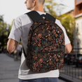 thumbnail image 6 of Honeii Floral Print School Backpack,Casual Lightweight Travel Rucksack Daypack,Backpacks for College High, 6 of 6