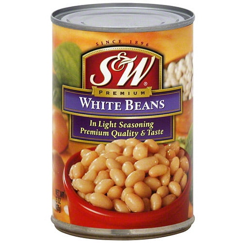 S&W Premium White Beans, 15 oz (Pack of 12)