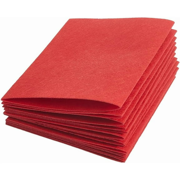 15Pcs Felt Non Woven Fabric DIY Craft Supplies Rectangle Red 285x180x1mm