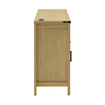 thumbnail image 6 of Hassch 59 Inch Storage Cabinet with Charging Station, Buffet Sideboard with Adjustable Shelves and 4 Barn Doors, Coffee Bar Cabinet, Credenza for Dining Room, Living Room, Kitchen, Natural, 6 of 11