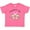 Hot Pink, variant on Inktastic Pawpaw's Girl Heart Flowers Girls Baby T-Shirt