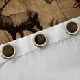 thumbnail image 4 of Manfei Jungle Wildlife Reindeer Black Out Curtains, Rustic Farmhouse Animal Curtains Pack of 2 (42x63 Each), Teen Adult Man Bedroom Curtains, Living Room Curtains Decor, 4 of 6