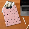 thumbnail image 6 of Iauyy Foldable Binder Clipboard, Waterproof & Scratch-Resistant, Dual Metal Clips, Holds 80 Sheets, 1 Pack,A Pink Background, 6 of 8