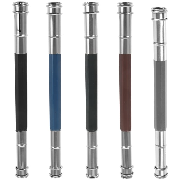 BRIGHTFUFU Extensores de lápiz compactos, extensores de lápiz de dibujo resistentes al desgaste, extensores de lápiz de colores, 5 uds.