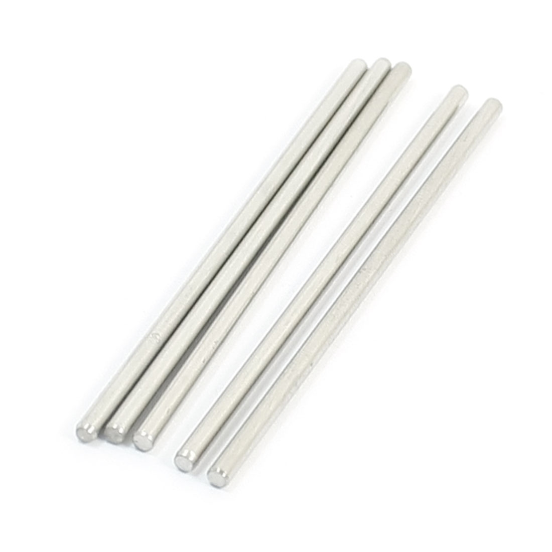 5Pcs 60 x 2mm Hardware Tools Stainless Steel Round Rods for Car Model