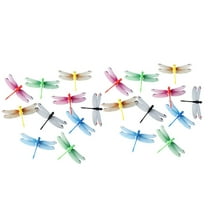 FESTFENDS 20Pcs Simulation Dragonfly Pin For Flower Arrangement And Home Decoration Bright Colors
