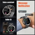 thumbnail image 4 of Montre Intelligente Appel Bluetooth (Répondre Passer des Appels) 150+ Modes Sportifs 600 mAh Rappel de Messages Multimédias Montre de Mise en Forme pour Android Ios Femmes Hommes, 4 of 9