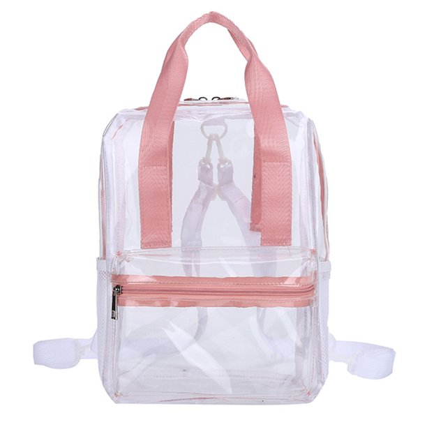 Mochila informal transparente para mujer, mochila de viaje de gran capacidad, mochila diaria de verano