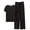 Black B, variant on Jamicy Womens Sleepwear Gift for Women Womens Lounge Set 2 Piece V Neck Outfits Casual Loose Fit Short Sleeve Tops And Wide Leg Pants Tracksuits